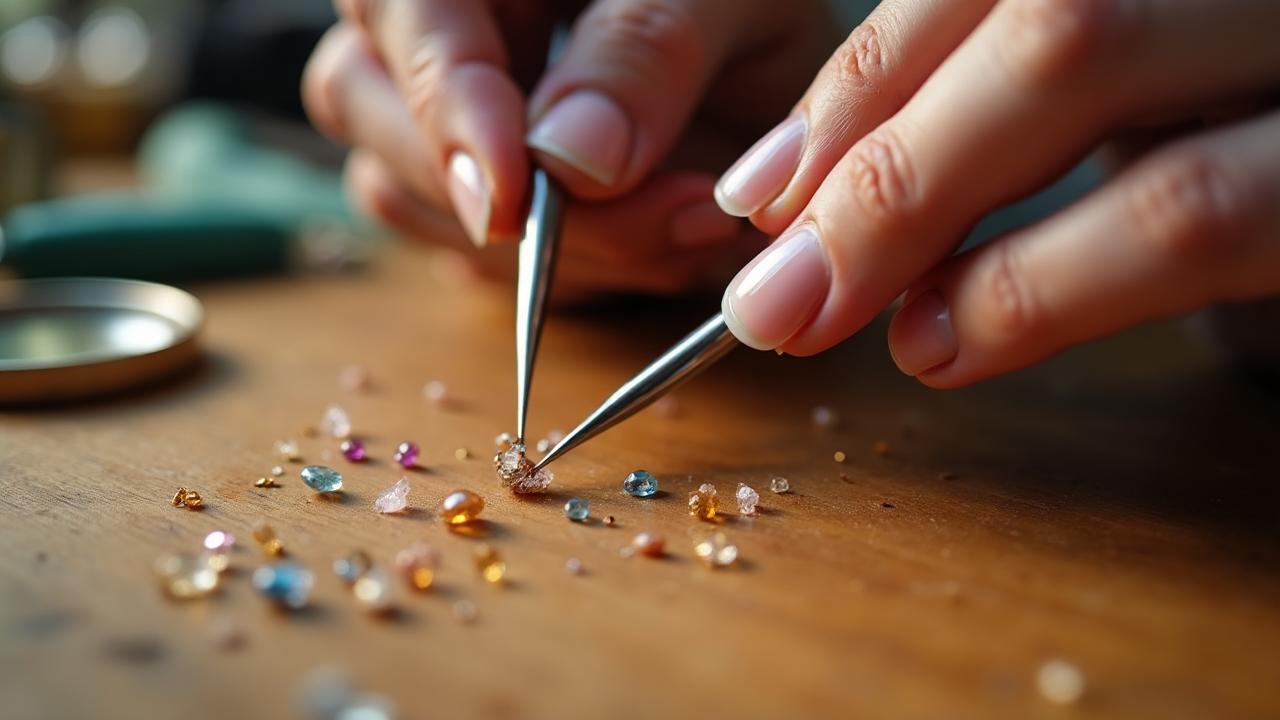 Handwerkliche Auswahl natürlicher Edelsteine und Kristalle