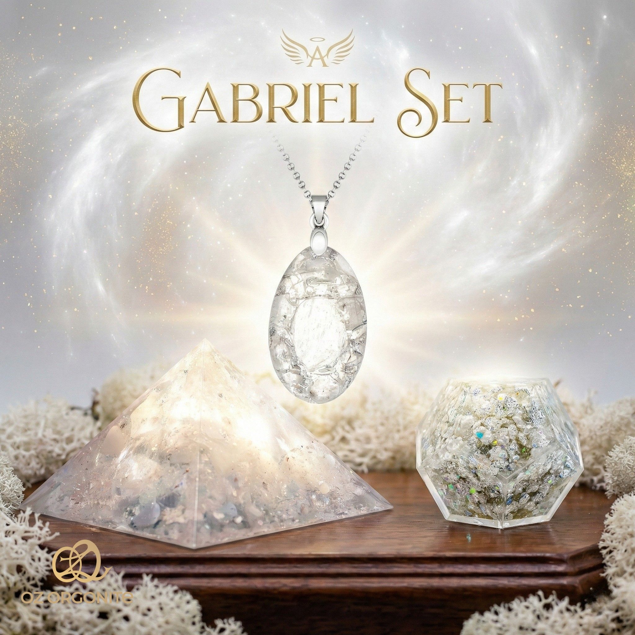 Das Erzengel Gabriel Licht-Set – Reinheit, Intuition & Kosmische Ordnung