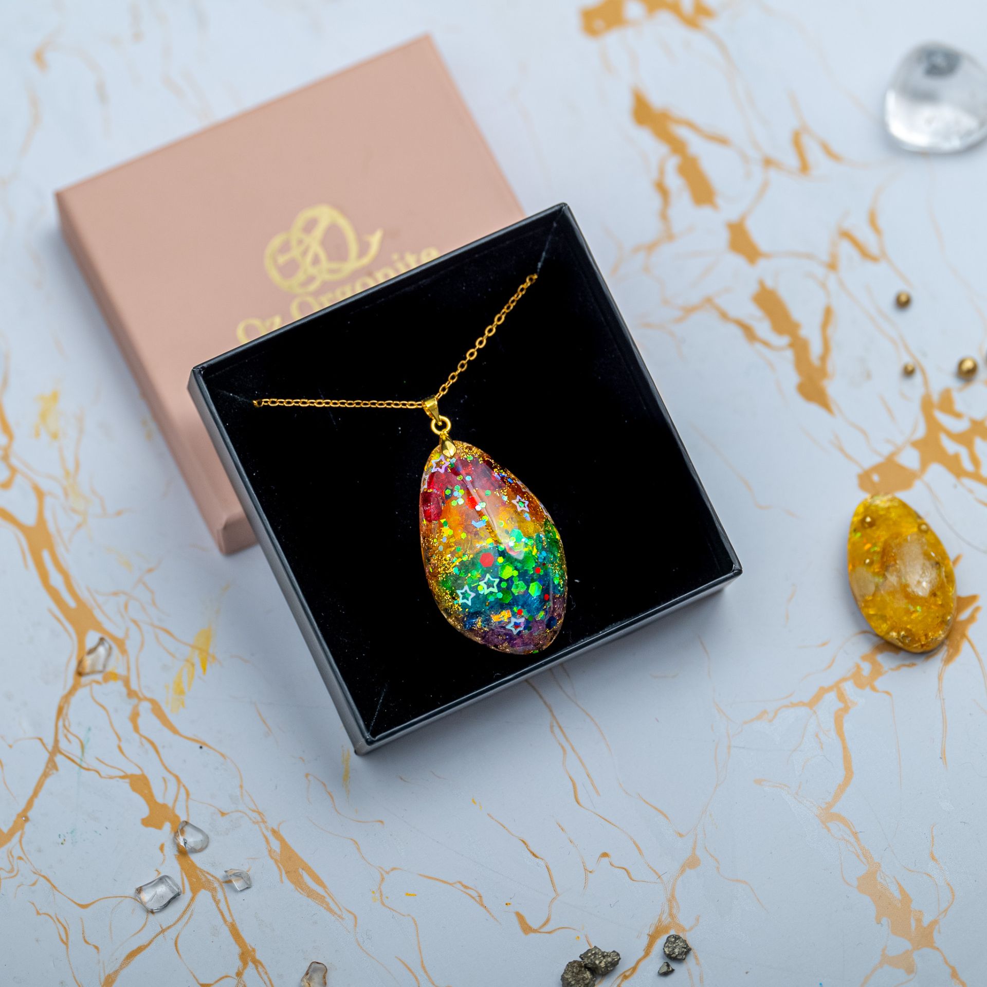 Pranatropfen® Kollektion Lichtbringer – handgefertigter Orgonit-Schmuck